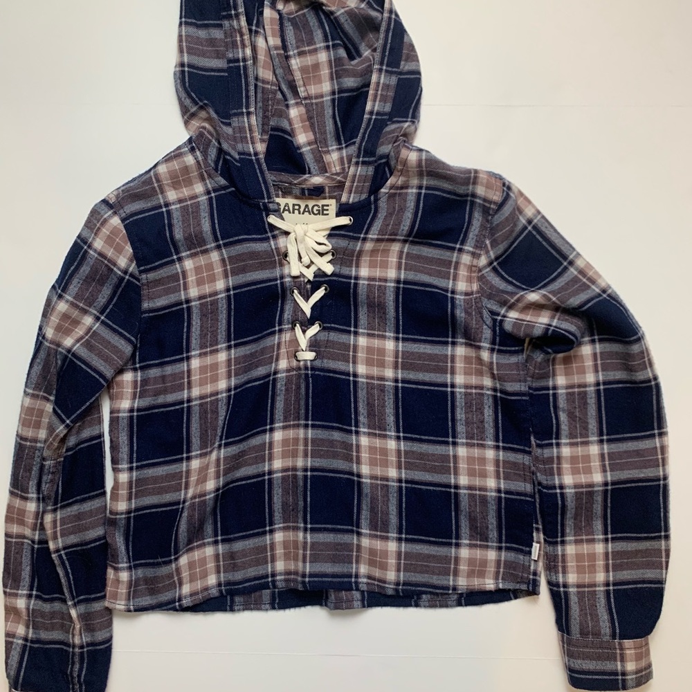 Flannel hoodie